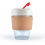 Reusable Coffee Cups - Glass - Vienna Eco Coffee Cup / Cork Band 320ml