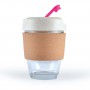 Reusable Coffee Cups - Glass - Vienna Eco Coffee Cup / Cork Band 320ml