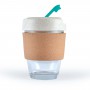 Reusable Coffee Cups - Glass - Vienna Eco Coffee Cup / Cork Band 320ml