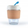 Reusable Coffee Cups - Glass - Vienna Eco Coffee Cup / Cork Band 320ml