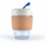 Reusable Coffee Cups - Glass - Vienna Eco Coffee Cup / Cork Band 320ml