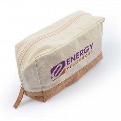 Toiletry Bags - Corsica Calico / Cork Utility Case
