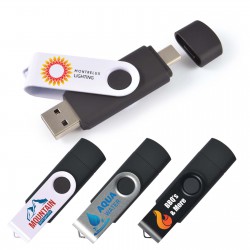 Wired & Bluetooth Headphones - Swivel USB Flash Drive Dual 8GB