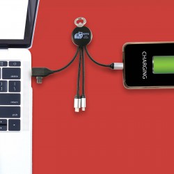 USB Hubs & Cables - Kinetic Round Glow Cable