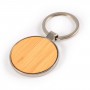 Metal Keyrings - Circle Bamboo Zinc Keytag