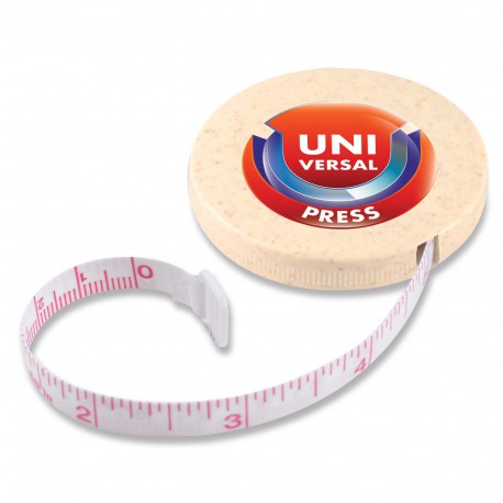 Printed Tape Measures - Tornado Wheat Fibre Tape Measure