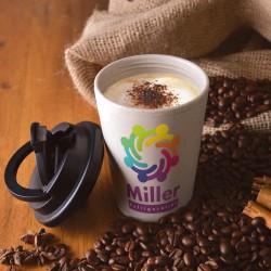 Reusable Coffee Cups - Aroma Eco Cup / Handle Lid 350ml