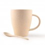 Reusable Coffee Cups - Avenue Wheat Fibre Cup and Spoon 330ml
