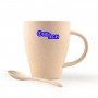Reusable Coffee Cups - Avenue Wheat Fibre Cup and Spoon 330ml