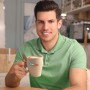 Reusable Coffee Cups - Avenue Wheat Fibre Cup and Spoon 330ml