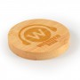 Discus Bamboo Bottle Opener Coaster