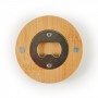 Bottle Openers - Discus Bamboo Bottle Opener Coaster