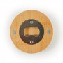 Discus Bamboo Bottle Opener Coaster