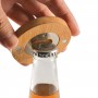 Discus Bamboo Bottle Opener Coaster