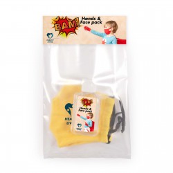 Face Masks - Childrens Mask and Hand Sanitiser Pack