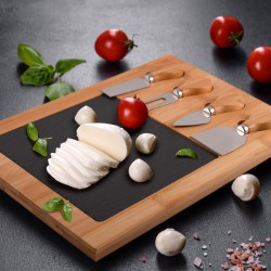 Cheese Sets - Mosaic Bamboo Slate Cheese Board