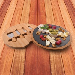 Cheese Sets - Gala Bamboo Slate Cheese Board