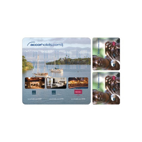 Coasters - PVC Pad with 2 Coasters