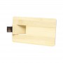 Credit Card Style USB Flash Drives - Bamboo Credit Card Drive 4GB - 32GB