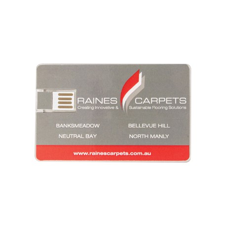 Credit Card Style USB Flash Drives - Acrylic Credit Card Flash Drive 4GB - 32GB
