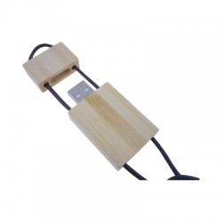 Wood & Bamboo Flash Drives - Bamboo Lanyard Flash Drive 4GB - 32GB