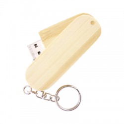 Wood & Bamboo Flash Drives - Wooden Swivel Drive 4GB - 32GB