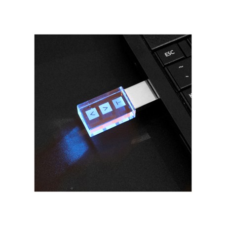 Credit Card Style USB Flash Drives - 3D Crystal Flash Drive 8GB - 32GB (USB3.0)