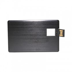 Credit Card Style USB Flash Drives - Alu Black Credit Card Drive 4GB - 32GB