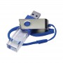 Wired & Bluetooth Headphones - 3D Crystal Swivel Flash Drive 4GB - 32GB