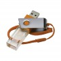 Wired & Bluetooth Headphones - 3D Crystal Swivel Flash Drive 4GB - 32GB