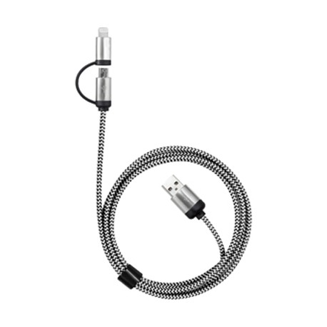 Milano 2n1 Fabric Charge & Data Cable