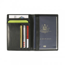 Mako RFID Leather Passport Wallet
