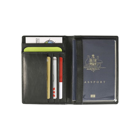 Mako RFID Leather Passport Wallet