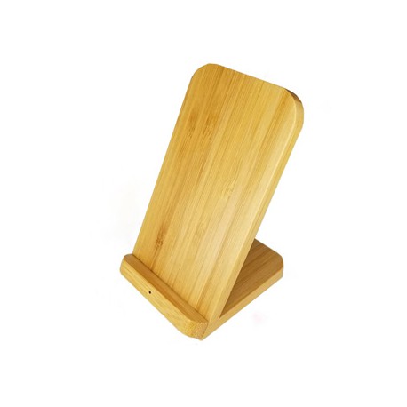 Phone & Tablet Chargers - Stirling Fast Wireless Charge Bamboo Stand