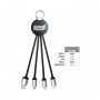 USB Hubs & Cables - Atesso 3n1 Light Up Charge Cable - Round