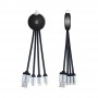 USB Hubs & Cables - Atesso 3n1 Light Up Charge Cable - Round