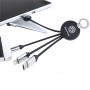 USB Hubs & Cables - Atesso 3n1 Light Up Charge Cable - Round