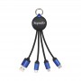 USB Hubs & Cables - Atesso 3n1 Light Up Charge Cable - Round