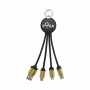 USB Hubs & Cables - Atesso 3n1 Light Up Charge Cable - Round