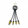 USB Hubs & Cables - Atesso 3n1 Light Up Charge Cable - Round