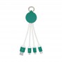USB Hubs & Cables - Atesso 3n1 Light Up Charge Cable - Round