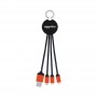 USB Hubs & Cables - Atesso 3n1 Light Up Charge Cable - Round