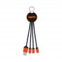 USB Hubs & Cables - Atesso 3n1 Light Up Charge Cable - Round