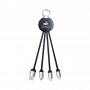 USB Hubs & Cables - Atesso 3n1 Light Up Charge Cable - Round