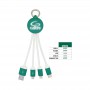 USB Hubs & Cables - Atesso 3n1 Light Up Charge Cable - Round