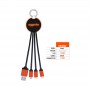 USB Hubs & Cables - Atesso 3n1 Light Up Charge Cable - Round