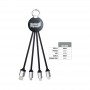 USB Hubs & Cables - Atesso 3n1 Light Up Charge Cable - Round