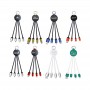 USB Hubs & Cables - Atesso 3n1 Light Up Charge Cable - Round