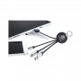 USB Hubs & Cables - Atesso 3n1 Light Up Charge Cable - Round