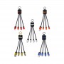 USB Hubs & Cables - Atesso 3n1 Light Up Charge Cable - Rectangle